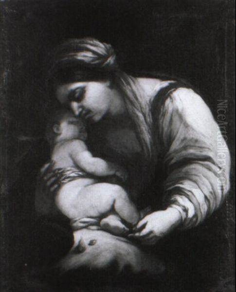 Vierge A L'enfant Oil Painting by Valerio Castello