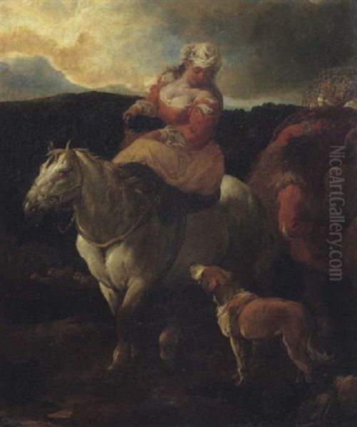 Viaggio Pastorale Oil Painting by Francesco Castiglione