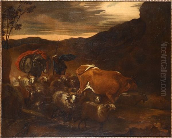 Pastorale Oil Painting by Giovanni Benedetto Castiglione