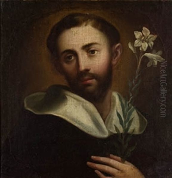 Santo Domingo De Guzman Oil Painting by Juan Del Castillo