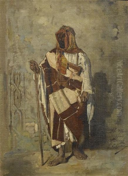 Egyptien Oil Painting by Edouard Castres