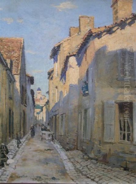 Ruelle Animee Oil Painting by Paul De Castro