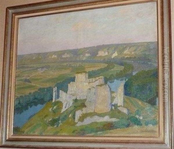 Chateau Gaillard Oil Painting by Paul De Castro