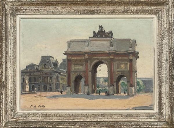 The Arc De Triomphe Oil Painting by Paul De Castro