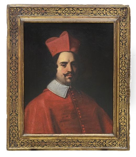 Ritratto Di Cardinale (carlo Pio Di Savoia?) Oil Painting by Francesco Costanzo Catanio