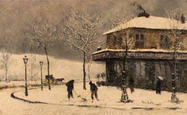 L'hiver Oil Painting by Siebe Johannes ten Cate