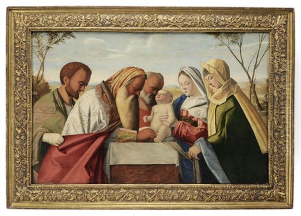 The Circumcision, After Giovanni Bellini, Italian, 1425 - 1516 Oil Painting by Vincenzo Catena