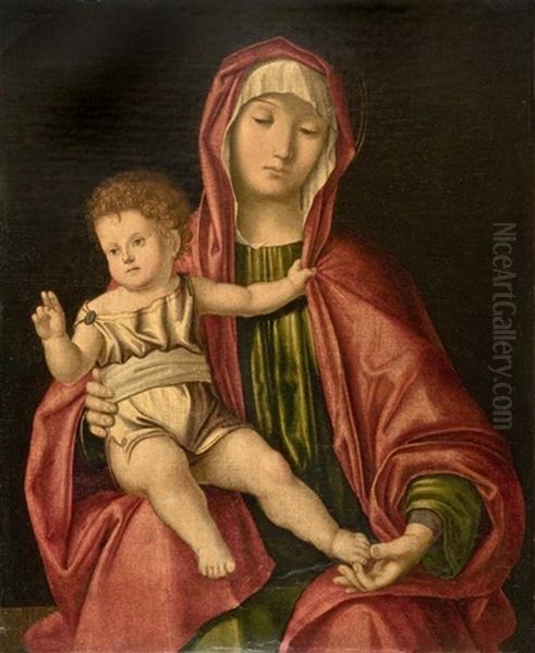 Madonna Con Bambino Oil Painting by Vincenzo Catena