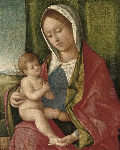 The Madonna And Child Oil Painting by Vincenzo Catena