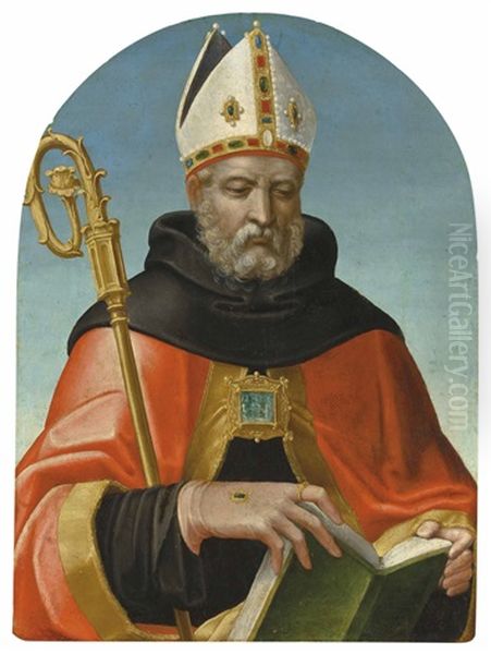 Saint Augustine Oil Painting by Giovanni Gherardo dalle Catene