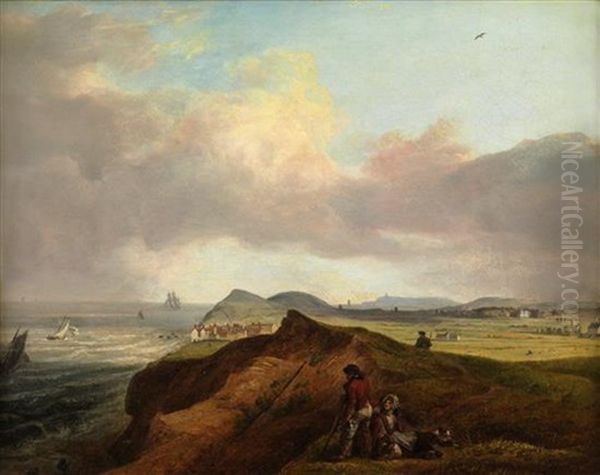 View Of Hastings Oil Painting by Charles (The Older) Catton