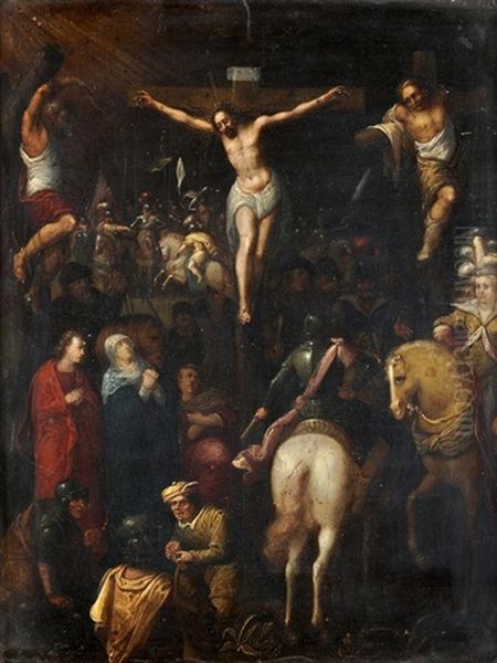 Kreuzigung Christi Oil Painting by Louis de Caullery