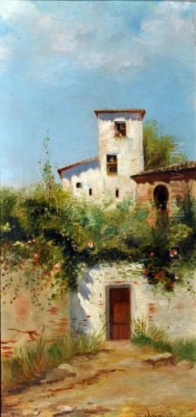 Casolare Di Campagna Oil Painting by Domenico Ammirato