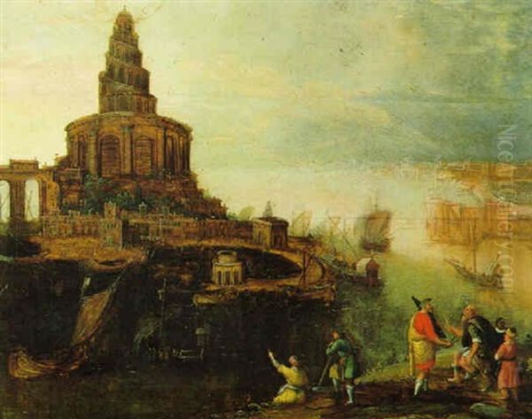 Der Turmbau Zu Babel Oil Painting by Louis de Caullery