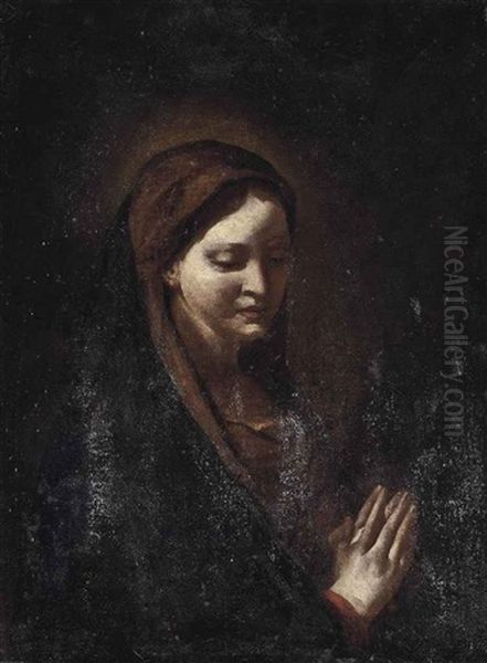 The Madonna Oil Painting by Bernardo Cavallino