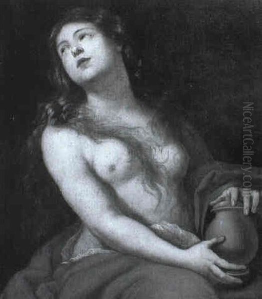 The Penitent Magdalen Oil Painting by Bernardo Cavallino