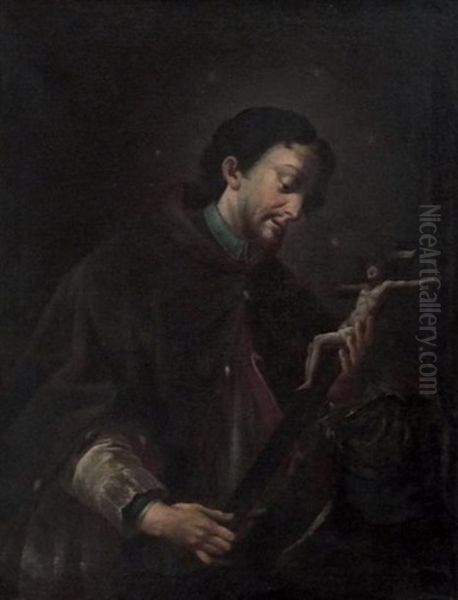 Saint Francois Regis Oil Painting by Antonio Cavallucci