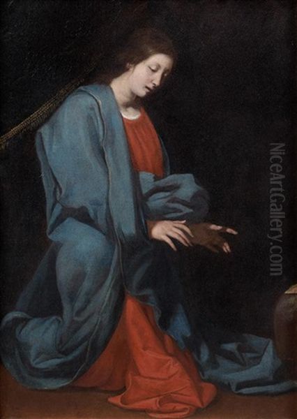 La Vierge Oil Painting by Bartolomeo Cavarozzi