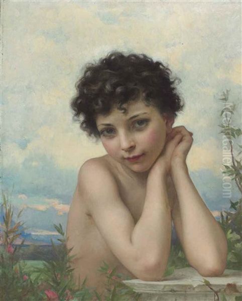 Little Marguerite Oil Painting by Jules Cyrille Cave