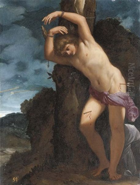 Saint Sebastian Oil Painting by Giacomo Cavedone