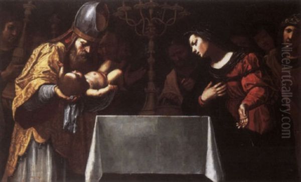 The Circumcision Oil Painting by Giacomo Cavedone