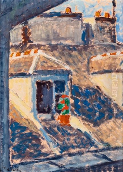 View Over The Roofs Oil Painting by Alvar Cawen