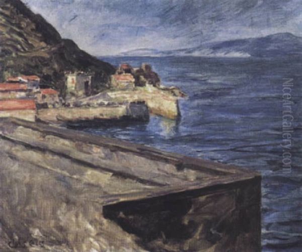 Le Port Oil Painting by Clovis Cazes