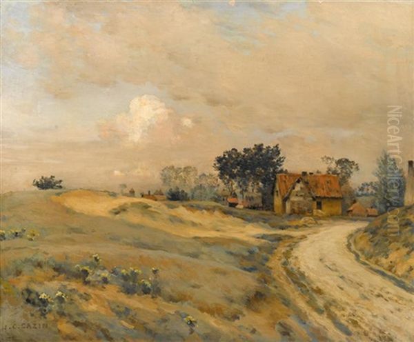 La Sabliere Oil Painting by Jean-Charles Cazin