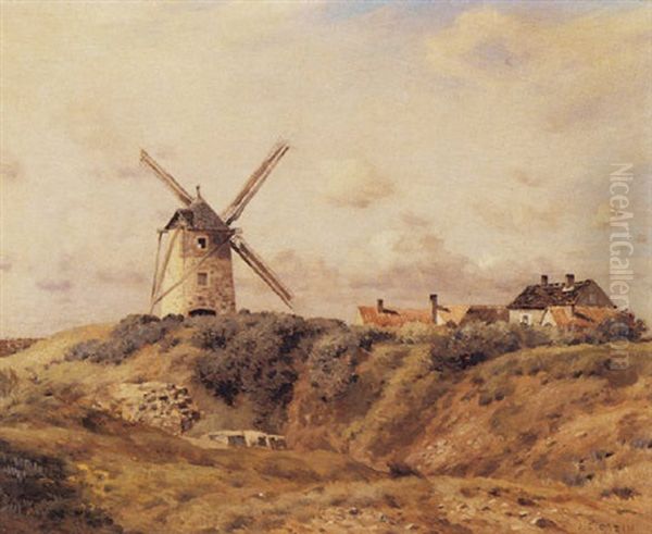 A Windmill by Jean-Charles Cazin