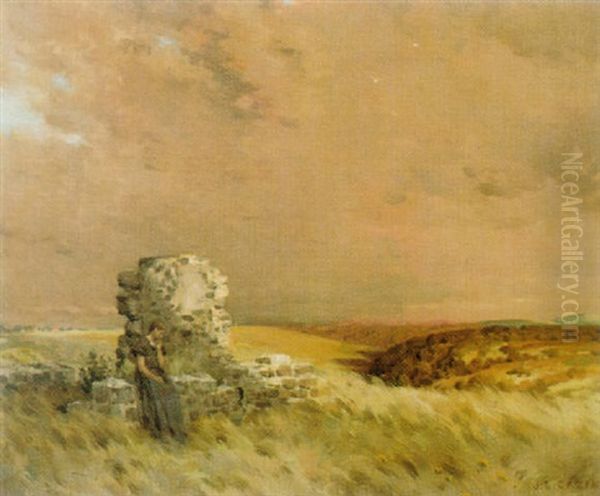 The Ruin Oil Painting by Jean-Charles Cazin