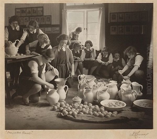 Oranges And Lemons Oil Painting by Harold P. Cazneaux