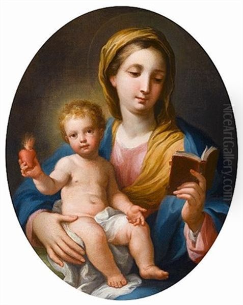 The Madonna And Child Oil Painting by Sebastiano Ceccarini