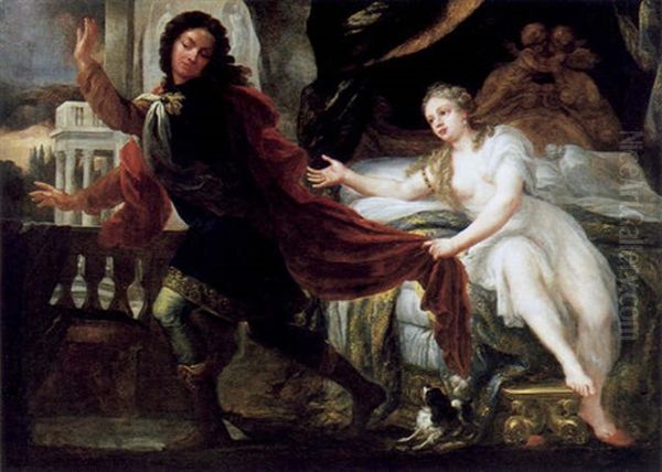 Joseph Und Die Frau Des Potiphar Oil Painting by Andrea Celesti