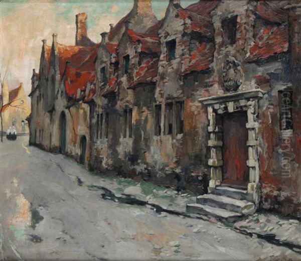 Le Beguinage Oil Painting by Julien Celos