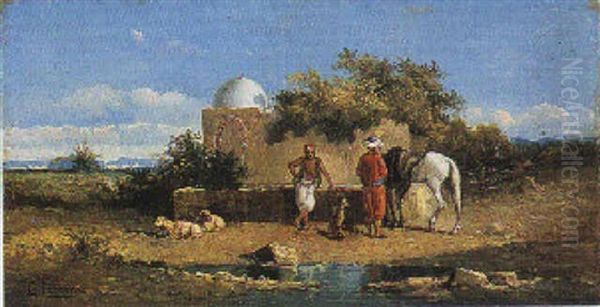 Scena Araba Oil Painting by Ettore Cercone