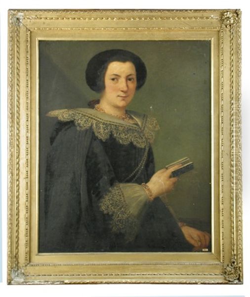 Portrait Of A Noblewoman Oil Painting by Carlo Ceresa