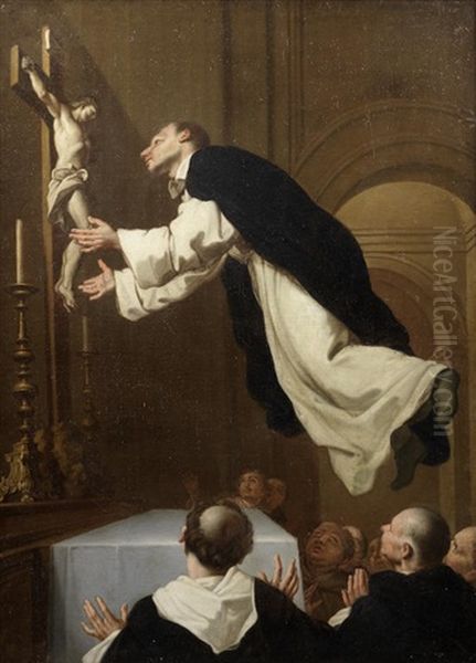 The Levitation Of Saint Dominic Oil Painting by Carlo Ceresa