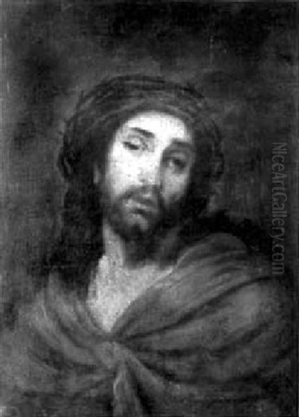 Le Christ A La Couronne D'epines Oil Painting by Mateo Cerezo