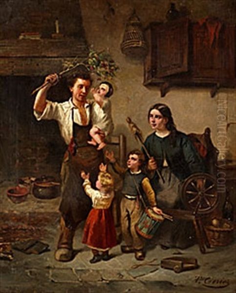 Korsbaren Oil Painting by Theodore Ceriez