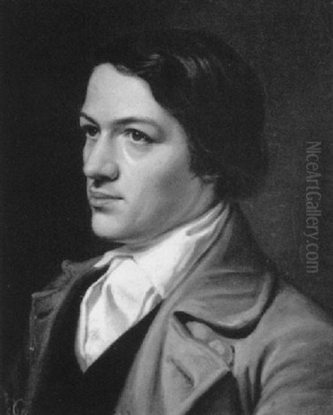 Portrait Of The Composer Robert Schumann Oil Painting by Jaroslav Cermak