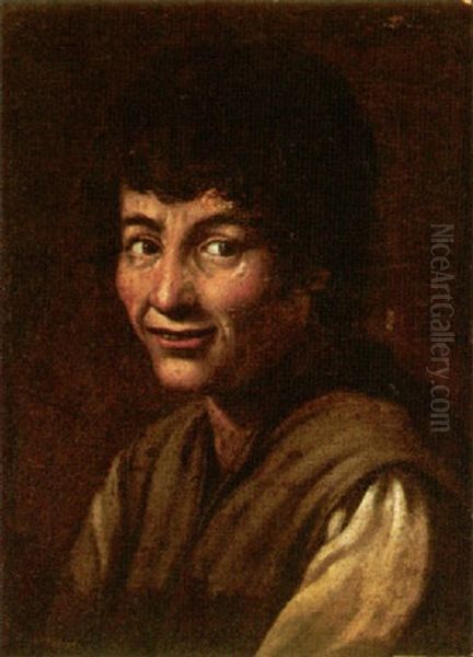 Study Of A Laughing Boy by Michelangelo Cerquozzi