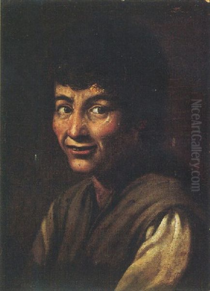 Portrait Of An Urchin Laughing Oil Painting by Michelangelo Cerquozzi