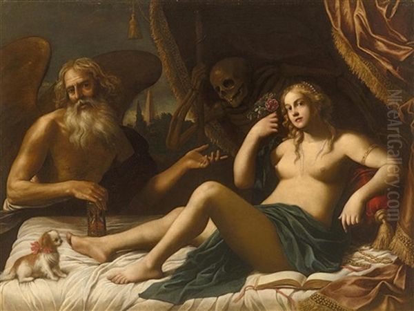 Vanitas: Time Reveals The Truth Oil Painting by Giovanni Domenico Cerrini