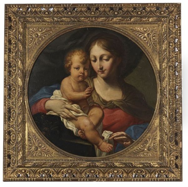 Madonna Mit Kind Oil Painting by Giovanni Domenico Cerrini