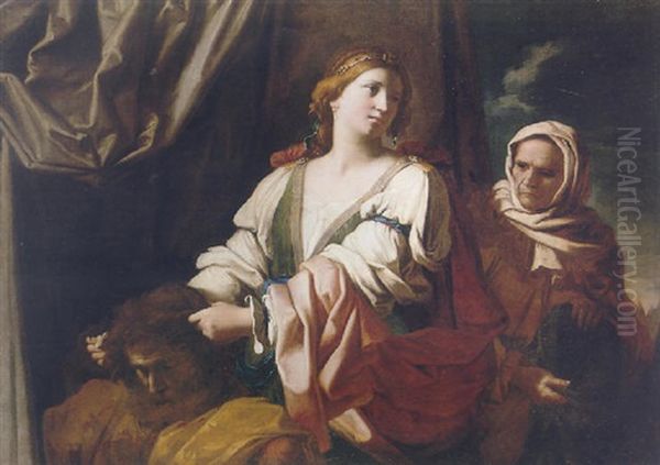 Judith And Holofernes Oil Painting by Giovanni Domenico Cerrini