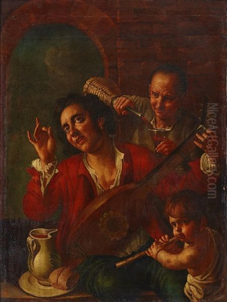 Allegory Of The Music Oil Painting by Giacomo Ceruti