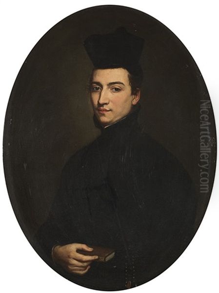 Ritratto Di Giovane Prelato Oil Painting by Giacomo Ceruti