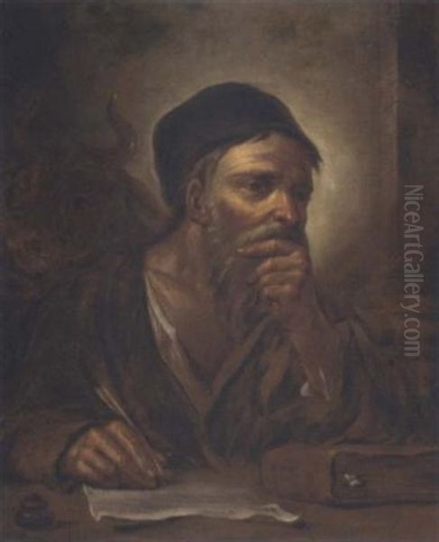 Saint Matthew Oil Painting by Giacomo Ceruti