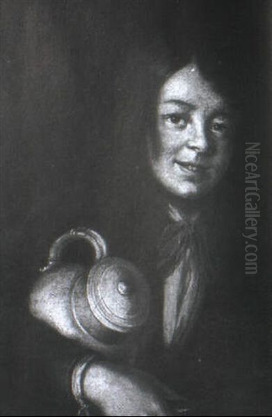 A Youth Holding A Jug Oil Painting by Giacomo Ceruti