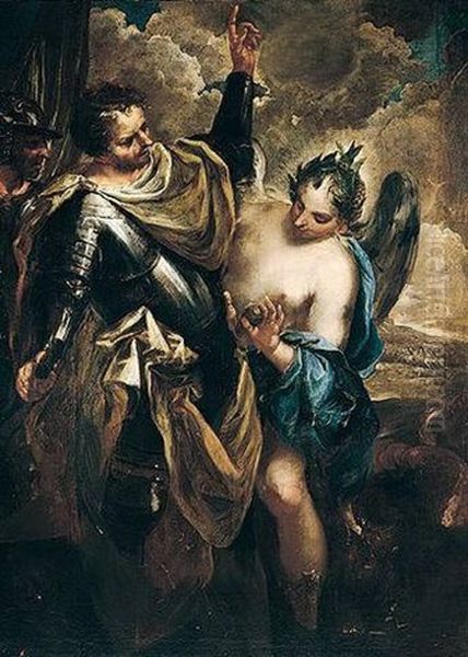 An Allegory Of Victory (?) Oil Painting by Federico Cervelli